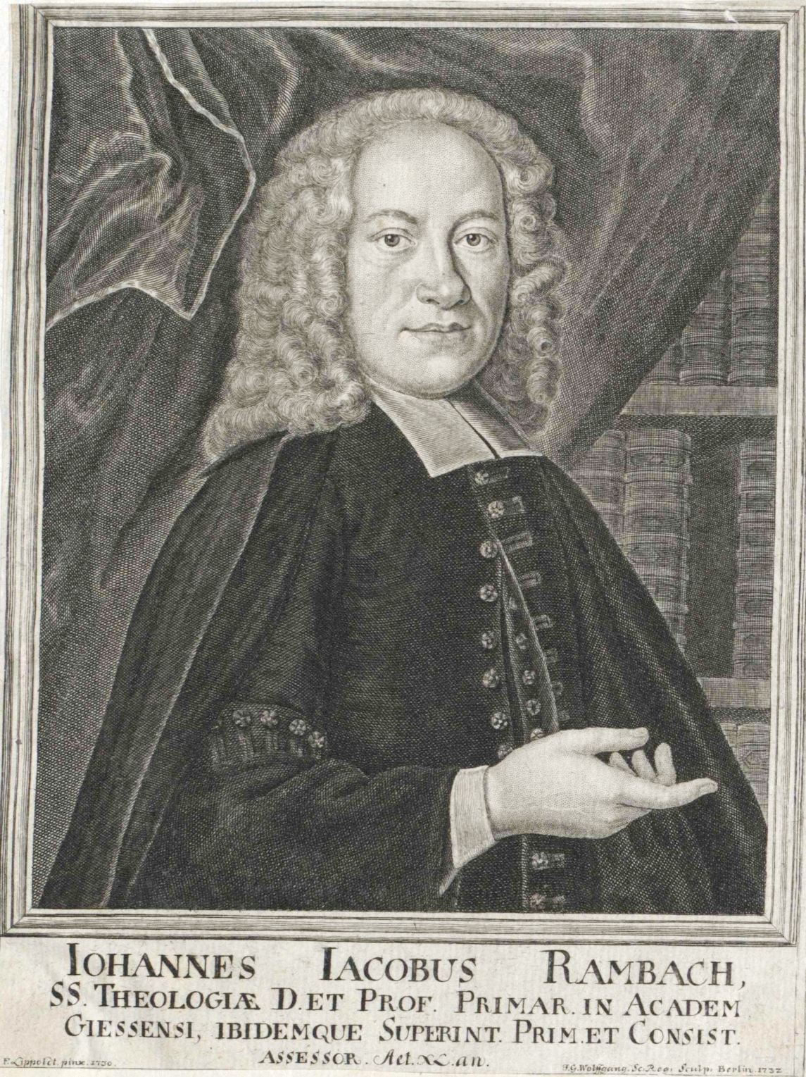 Portrait of Johann Jakob Rambach
